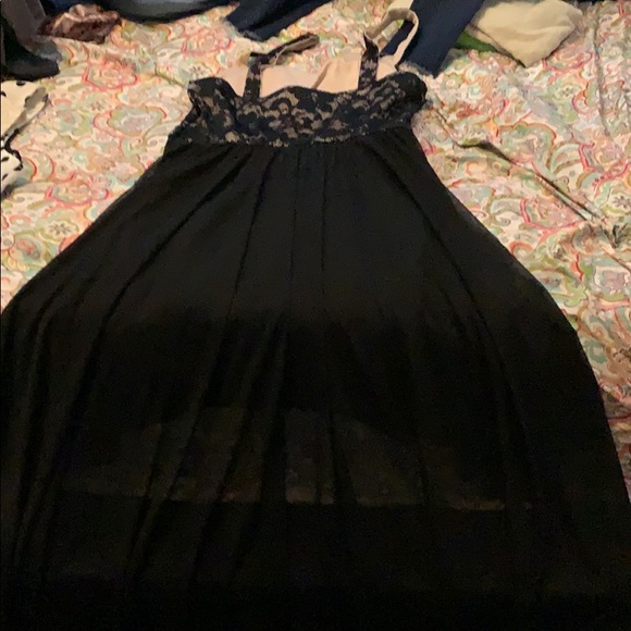 High low black strap dress - Picture 2 of 3